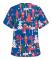 Jul Kvinnor Amning Uniform Skrubb Kortärmad T-shirt Jul Blus Tee Toppar Xmas Tree Blue XL