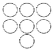 7 st Rostfritt Stål 304 O-ring 8x80 mm Vattentät Stark Sömlös Svetsad Rund Tätning