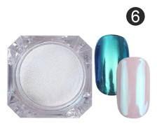 9 Colors Mirror Powder Glitter Nail Beauty Art Pigment Diy Manicure With Brush