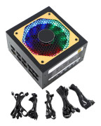 850W Stationär Dator Strömförsörjning Gaming Tyst LED Fläkt Strömförsörjningsenhet
