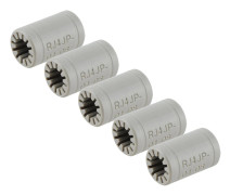 5 st 3D-skrivare Plastlager Grått Massiv Polymer RJ4JP-01-08 för 10-30 mm Axeldiameter