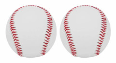 2 st Basebollar för vuxna, mjukt läder, sportträning och softball, PU-läder, baseboll, sydd T-boll