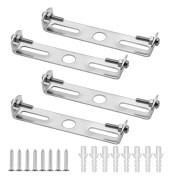 4 takpaneler - fästen för ljusarmaturer - metall - 9 cm - med skruvar