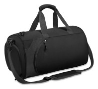 Sport Gymväska för Kvinnor Män, Resehelgväska med Skofack och Vattentät, Med Fickor, Övernattningsväska Duffel Holdall Väskor Fitness Handväska black