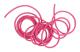Q4070 5M Naturlatex Gummislang Stretch Elastisk Utomhus Jakt Ersättningsband Rosa