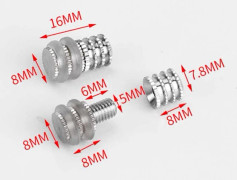 Hyllstöd Glas Hyllhållare 8X16MM10 ST 10 ST 8x16mm10 Pcs