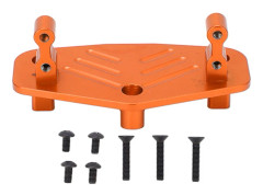 Aluminiumlegering Servostyrningsfäste Bas för 1/8 Losi LMT Lastbil Modifieringsdelar Orange