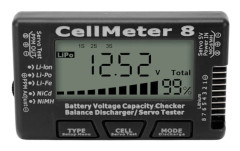 Digital Battery Capacity Checker Tester Detektor Battery Balance Discharger Servo Tester för LiPo Black