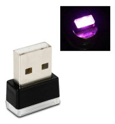 Mini USB LED Billampa Interiör Stämningsbelysning Neon Atmosfär Ambient Trådlös Färg