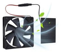 Solar Panel Fan, for Chicken Coops, Greenhouses, Sheds, Animal Houses, Camping