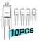 10 st Halogenlampa G4 12V 5W 10W 20W 35W 50W Globe Lot JC Bi-Pin LED Varmvit Ersätt LED Kapsellampa Halogenlampor Ljus