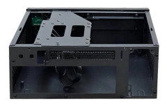 Mini ITX Datorchassi HTPC Chassi med 4XUSB Stöd 1U PSU Kompatibel med MINI-ITX Moderkort