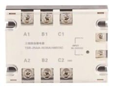 3-fas solid state-relä snabb omkoppling brusfri AC till AC SSR 90-250VAC till 24-480VAC TSR 25AA H 25A