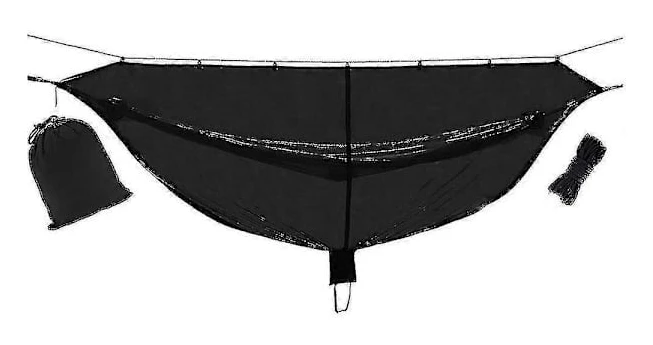 Preventive Mosquito Net Hammock, No Insects Visible, Fits All Camping Hammocks, Compact, Lightweight, Quick Easy Installation, 133\" X 55\"
