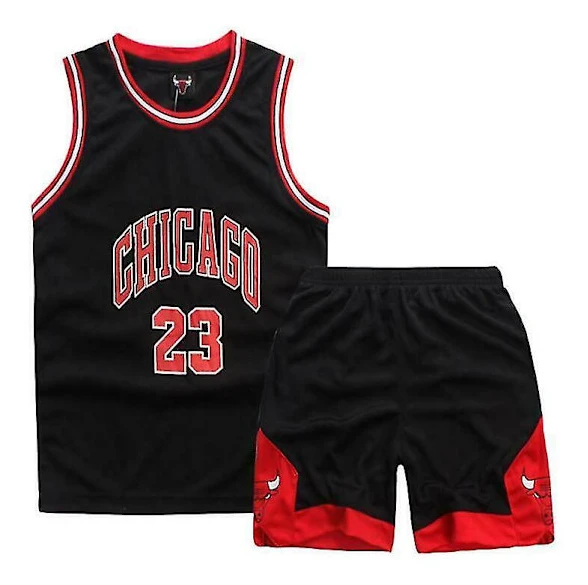 Kids Unisex Basket Training Suit Kits Väst Skjorta + Shorts Sets_s