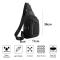 Sling Bag Liten Ryggsäck För Kvinnor Män Lätt En Rem Ryggsäck Resa Vandring Bröstväska black
