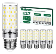(Cool White) E27 LED-lampa 12W Cool White 6000K, 10-pack, 1450LM, 360° spridningsvinkel, motsvarande 100W E27 halogen, AC 230V Cool White