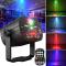 DJ Disco scenfestljus, ljudaktiverad laserljus RGB blixt transient projektor med jul halloween dekoration fjärrkontroll