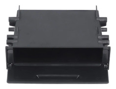 1DIN Bilradio Förvaringslåda ABS Svart Organizer Ersättning för Mitsubishi