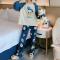 Gabors Disney tecknad animation Donald Duck dam pyjamas populär höst långärmad bekväm ytterkläder hem kläder kostym - WELLNGS H 56-65kg