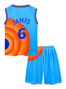 Ungdoms baskettröja No.6 Moive Space Jerseys Bugs Shirts Set V