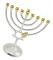 Traditionell Klassisk Chanukka Menorah 9 Grenars Ljusstake Ljushållare Metallhantverk För Nyårsfestival Hemdekoration