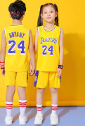 Baskettröja för barn Lakers crewneck nr 24 gul M24 3xs