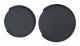 2-pack gummi akustisk gitarr ljudhål lock feedback reducer buff,A