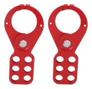6-hålslåsning Tagout Säkerhetshasplås Stålsäkert slagtålig för hänglås 1,5 tum/38 mm