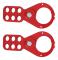 6-håls Lockout Tagout Säkerhetsbygel Stål Manipuleringssäker Slagtålig Hänglås 1.5in 38mm