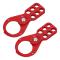 6-håls Lockout Tagout Säkerhetsbygel Stål Manipuleringssäker Slagtålig Hänglås 1.5in 38mm