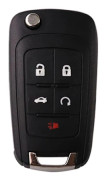 5 Knappar Passar Buick OPEL VAUXHALL Zafira Astra Insignia Holden Fjärrkontroll Bilnyckel Skal Fodral Flip HU100 Blad