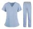 Sjuksköterska Dam Tyg Kortärmad Medicinsk Uniform Sky blue XL