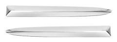1 par bilkrom främre stötfångare Övre gjutlister Cover för 500 2008-2015 735455041 73545504 Electroplated silver none