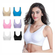 6-pack Genie Bra Sömlös Sportunderkläder Andningsbar Sexig Osynlig Väst För Yoga Löpning Cy