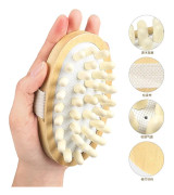 Badborste för kvinnor, dusch, anti-celluliter, helkroppsmassage, badkarsmassage, spa-kam, skönhetsslimmande badborste för män och barn~03821