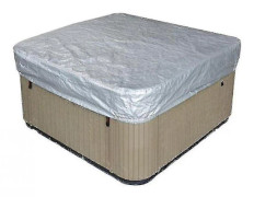 Waterproof Polyester Square Hot Tub Cover Outdoor Spa Covers Square Hot Tub Cover 200*200*85cm Silver