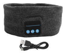 Smarta Hörlurar Bluetooth Huvudband Trådlös Musik Sport Mjuk Sovande Hårband