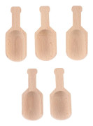 5st 8cm träskopor Badsaltsked Godismjölsked Skopor