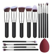 14 delar Smink Borstar Set Mjuk Fluffig Foundation Roge