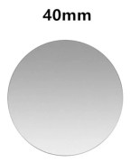 Magnetisk metallplatta kompatibel med magnetisk biltelefonhållare Universal järnplåtsdekal Ställ mobiltelefon magnetfäste Silver 40mm