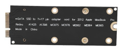 mSATA SSD till SATA Adapterkort för 2012 MacBook Pro MC976 A1425 A1398