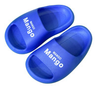Halkfri, mjuk sulor för barntofflor Inomhusduschsandal för badrum Length inside20 32-33#blue