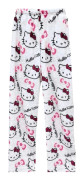 Katt-Cartoon Pyjamasbyxor för Kvinnor Flanell Bekväma Sömnbyxor