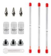 7PCS Airbrush-nål 0,2 mm/0,3 mm/0,5 mm Munstycke Airbrush-kit Universell ersättning för Airbrush-pistol