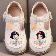 Vår Höst Girls Soft Sole Princess Shoes Halkfria Bean Shoes style 1 28#