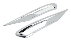 2 st främre dimljusskyddslister Silver dimlampa Rambyte för XC60 2018-2021