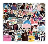 50 st Gilmore Girls-klistermärken Estetiska Amerikanska TV-serier Cartoon-klistermärken för tonåringar Vattenflaska, Vattentäta Vinylklistermärken Dekaler för Bärbara datorer