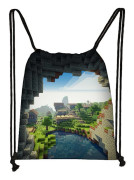 Minecraft gymväska, tålig, bekväm och ventilerande dragskopåse, en fantastisk present till erfarna spelare 8