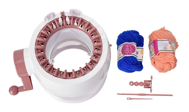 [RM]DIY Hand Weaving Machine Educational Toy for Children Make Hat Scarf Sweater